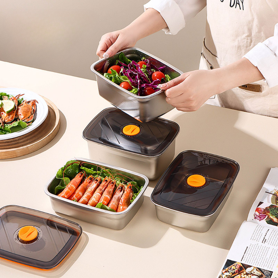 316 Steel Vacuum Food Box – 1000ml | SALE -70%