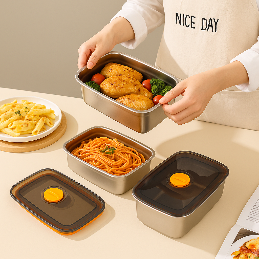 316 Steel Vacuum Food Box – 1000ml | SALE -70%
