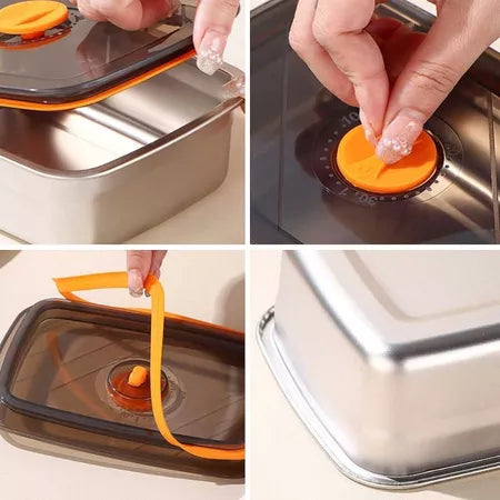 316 Steel Vacuum Food Box – 1000ml | SALE -70%