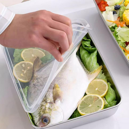 SUS304 Japanese Stainless Steel Food Storage Boxes