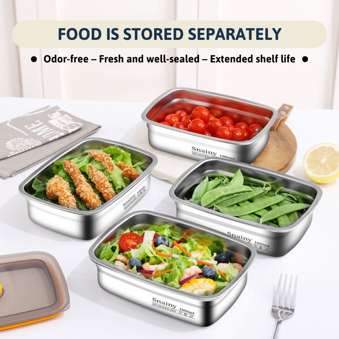 316 Stainless Steel Vacuum Food Container – Antibacterial & Durable