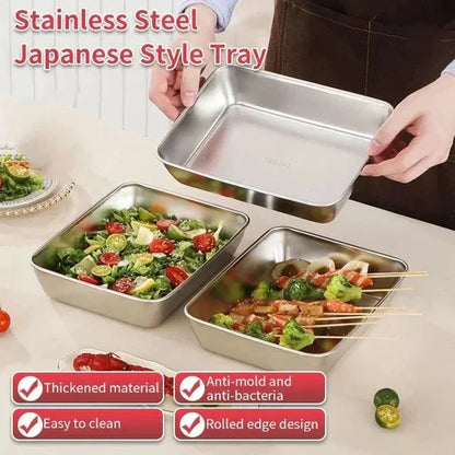 Japanese Stainless Steel Food Storage Boxes