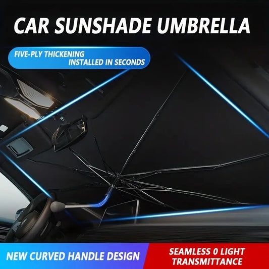 Car Front Sun Shade Windshield, Foldable Titanium Silver Car Sun Shade For Most Vehicles, Keep Vehicle Cool Damage Free