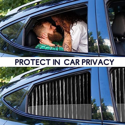 Car Side Window Sun Shade - Magnetic Privacy Sunshades Window Curtain Keeps Cooler Screen for Baby Sleeping Black (4 Pcs) (Copy)