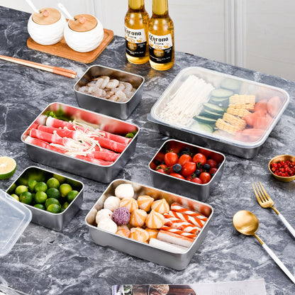 [🎉 SALE OFF 70% FROM 01/08 - 05/08] SUS304 Japanese Stainless Steel Food Storage Boxes