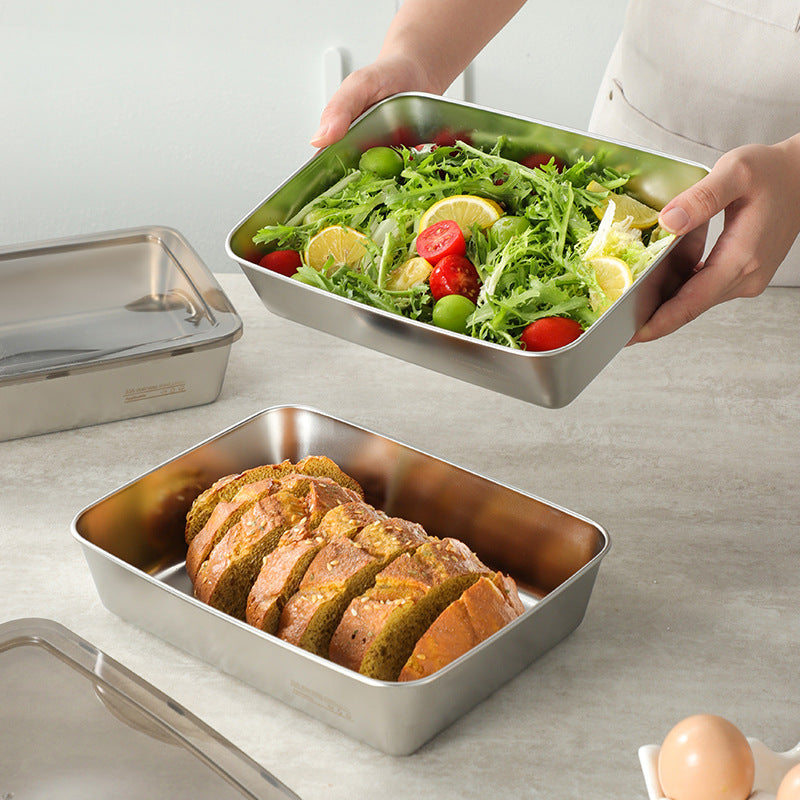 [🎉 SALE OFF 70% FROM 01/08 - 05/08] SUS304 Japanese Stainless Steel Food Storage Boxes