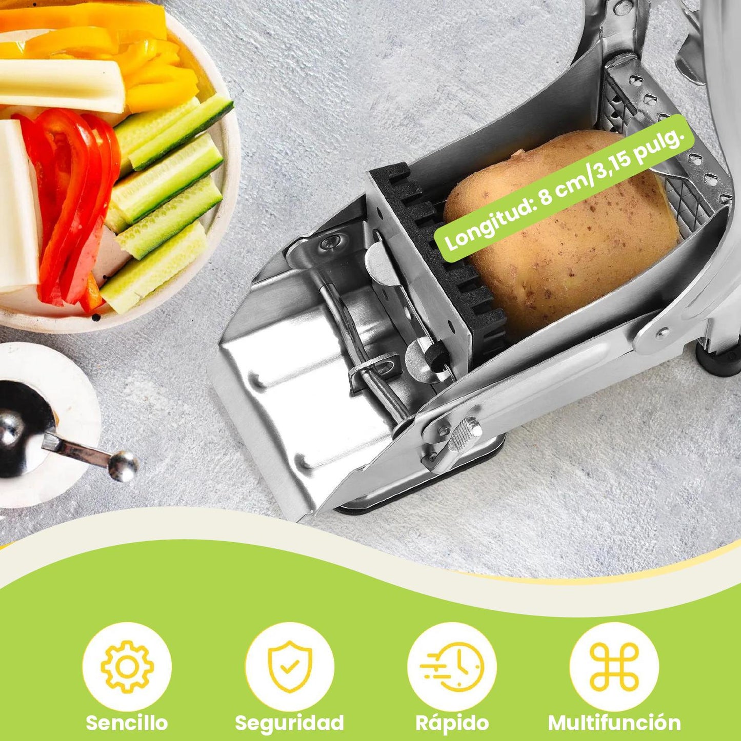 Stainless Steel Potato and Vegetables Cutter